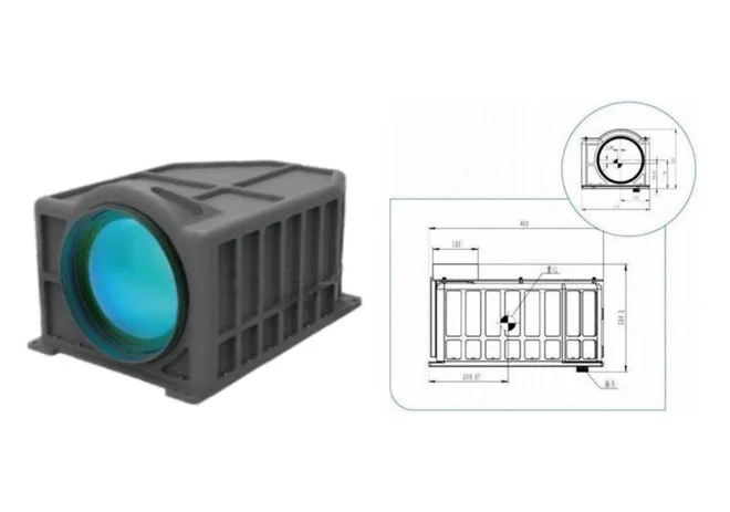 Mid-Wave Infrared Continuous Zoom Lens 100mm-1100mm MAX-MIL100110-3