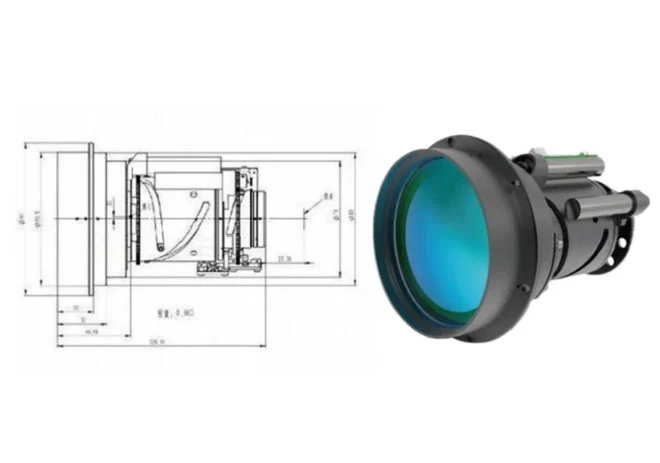 Mid-Wave Infrared Continuous Zoom Lens 10mm-300mm MAX-MIL10300-3