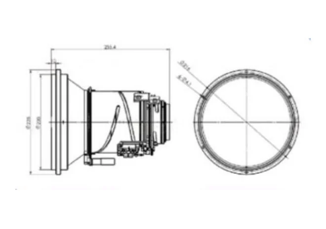 LWIR Continuous Zoom Lens 30-180mm/F1.4 MAX-ILWL30180-8