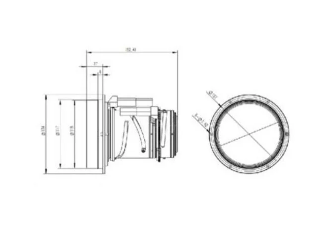 LWIR Continuous Zoom Lens 22.5-90mm/F1.1 MAX-ILWL2290-8